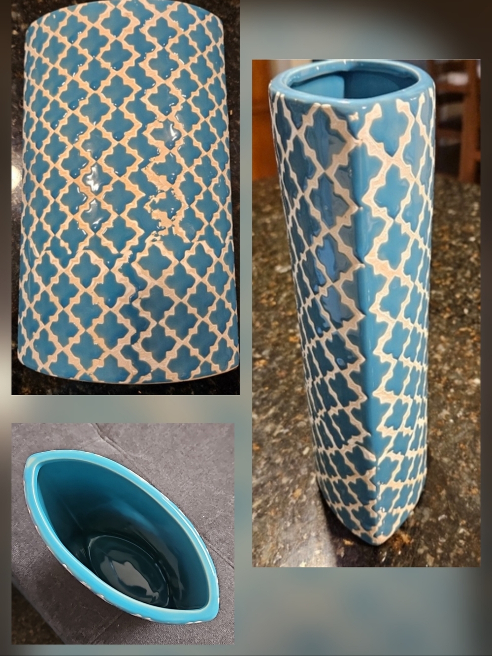 10" Vase - Large Mouth Almond Shaped Interior Design Staging Surplus!